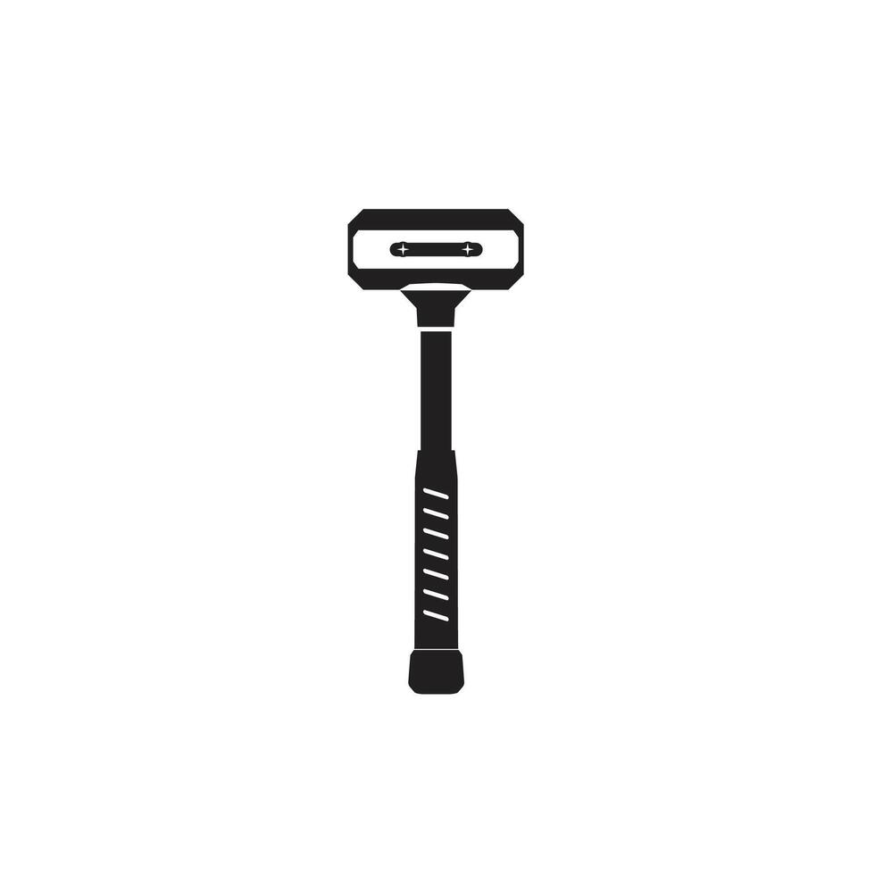 Vintage retro hipster hammer. Carpentry tools silhouette icons on white background vector