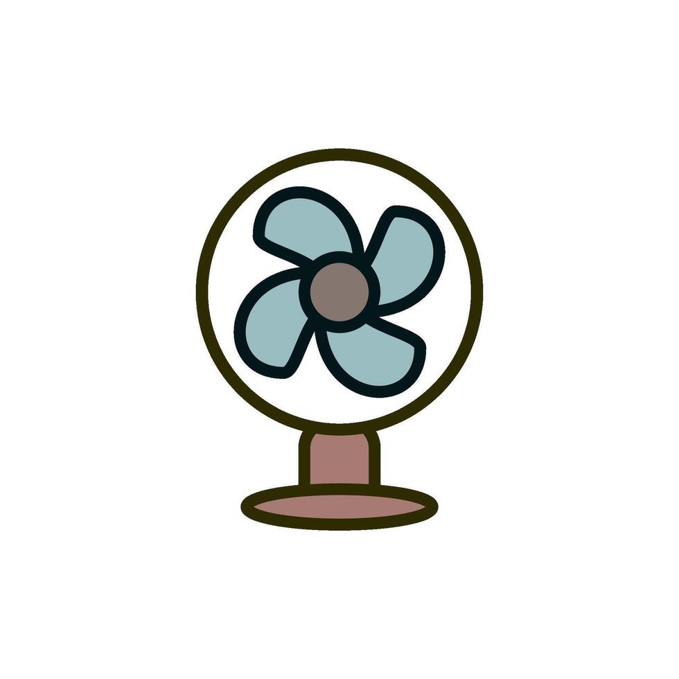 eléctrico ventilador icono diseño plantillas sencillo vector