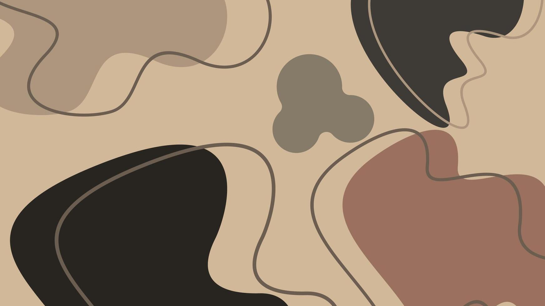 Abstract background in brown and beige colors. Vector illustration for your design.