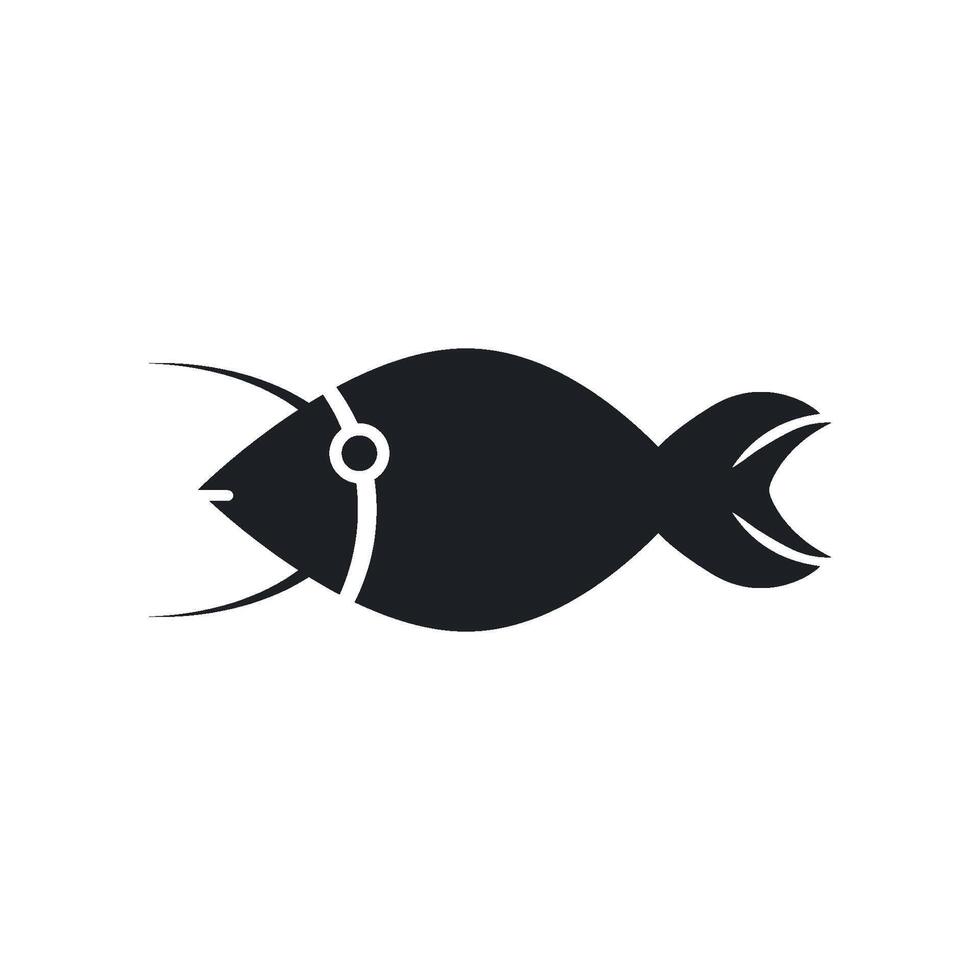 fish icon vector design template