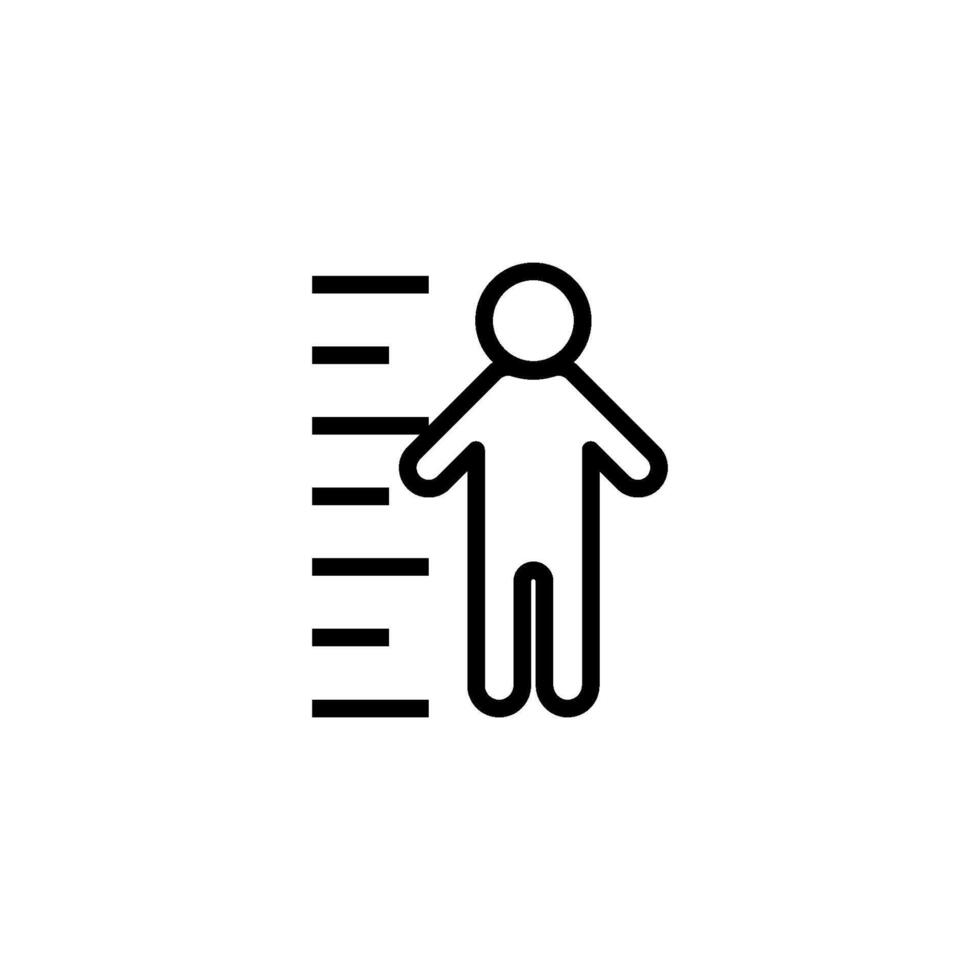 height icon vector design templates simple