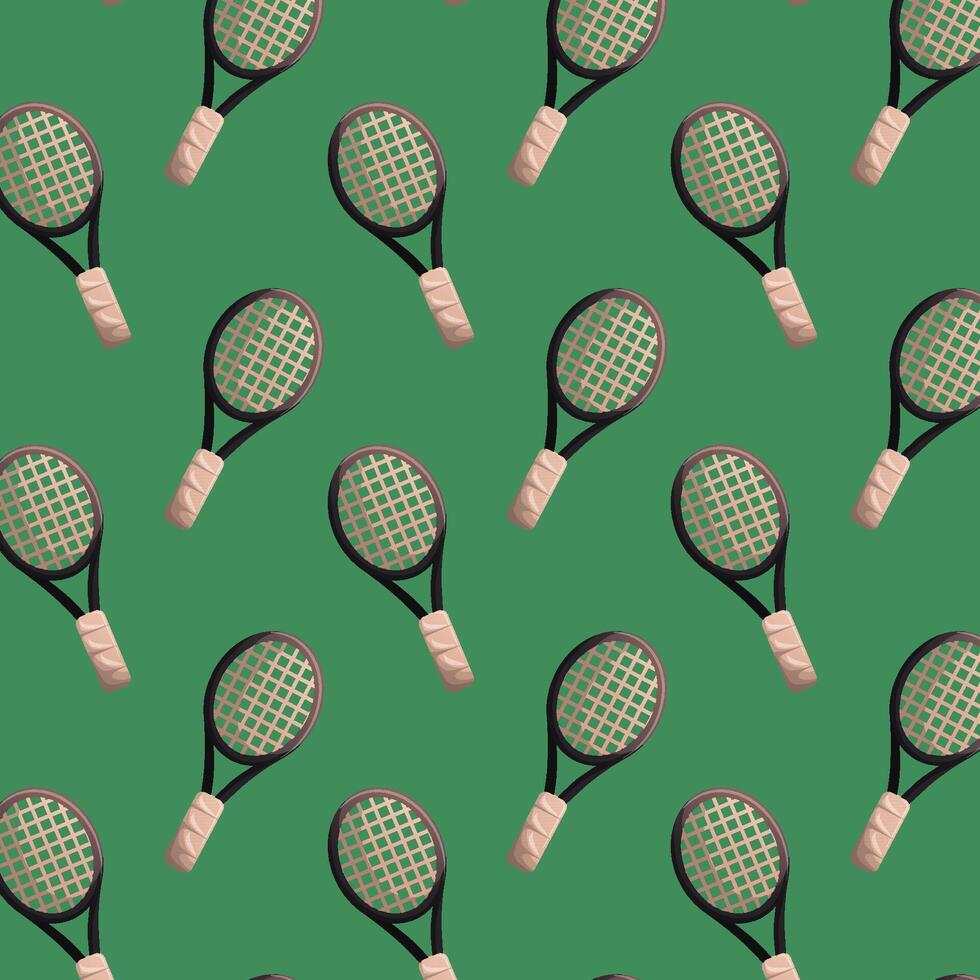 vector tennis racket pattern illustration