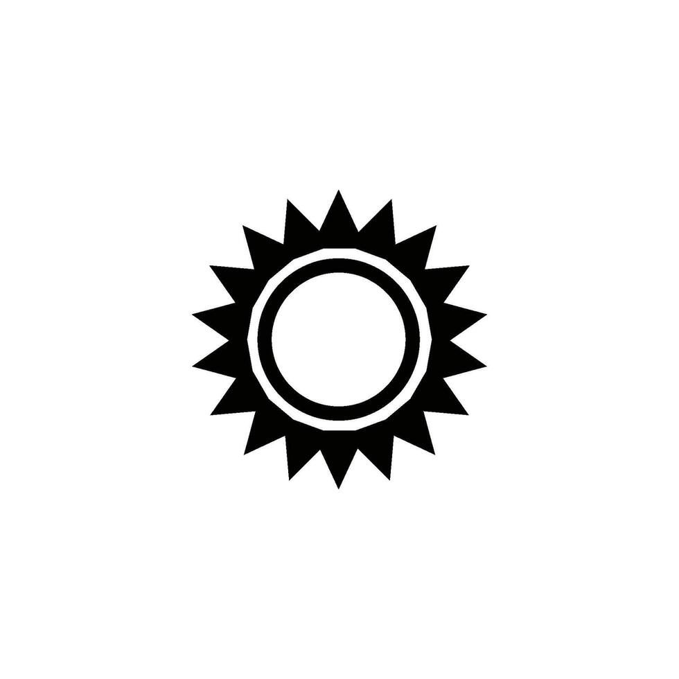 sun icon vector design template