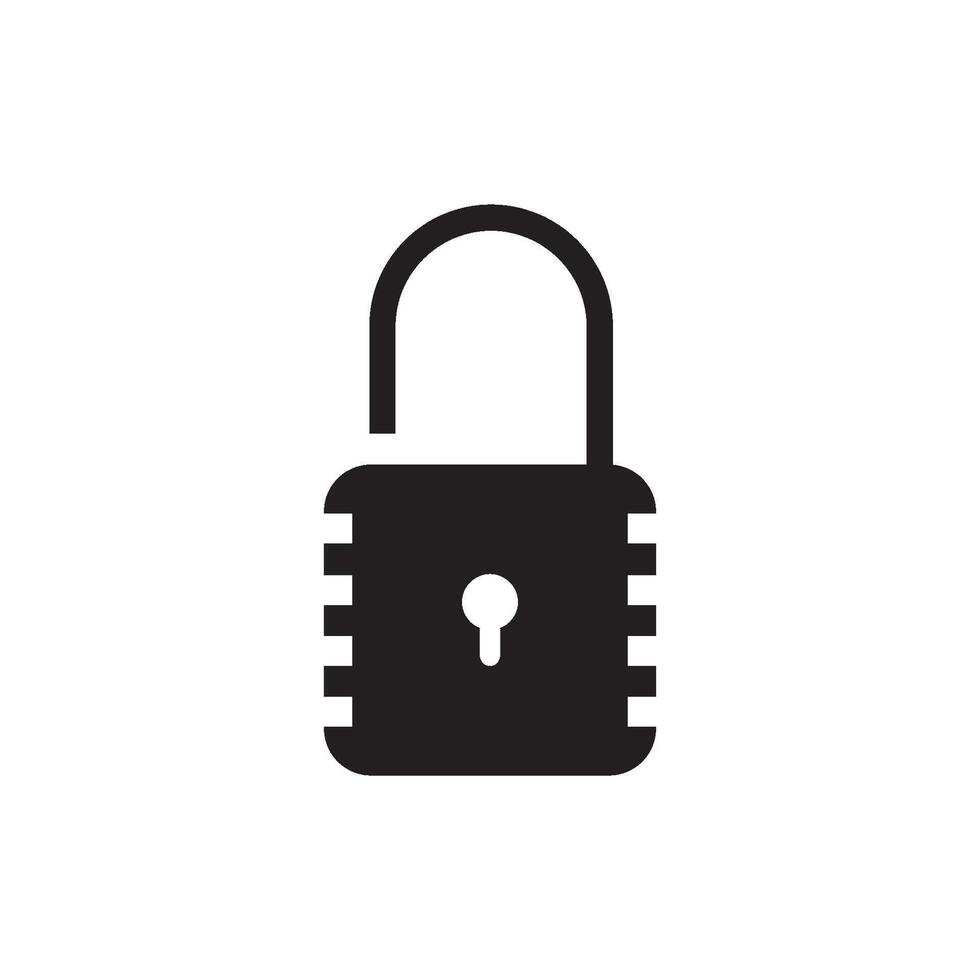 lock icon vector design template