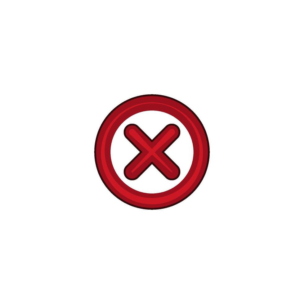 reject icon vector design templates