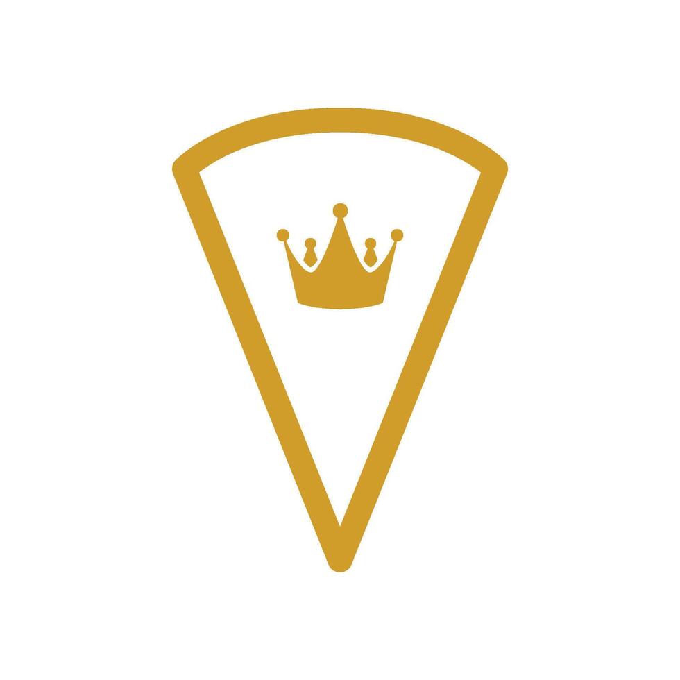 gold shield and king  icon vector design template