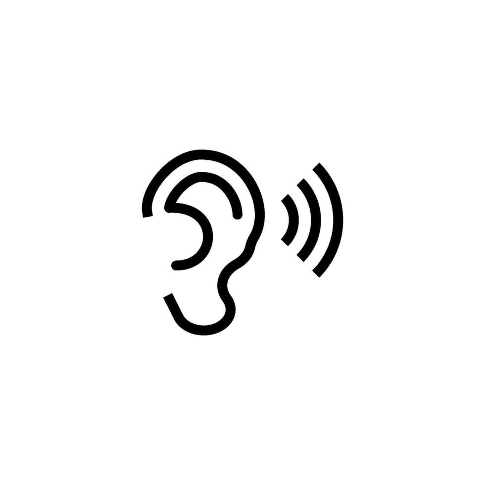 ear icon vector design templates simple