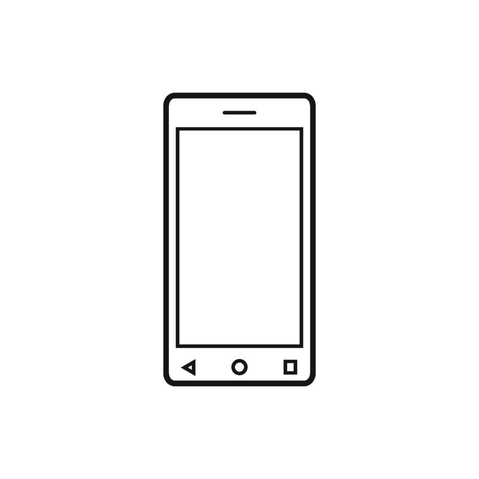 telephone or mobile phone smartphone icon vector design template