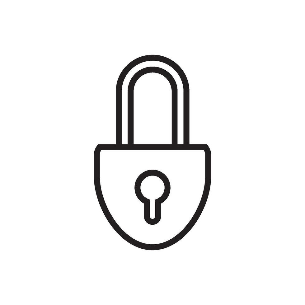 lock icon vector design template