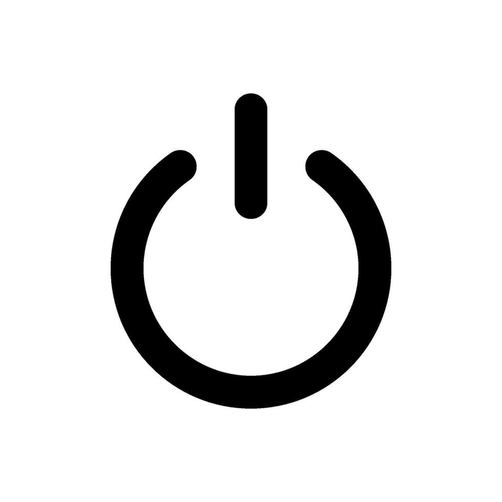 electricity power and button icon vector design template