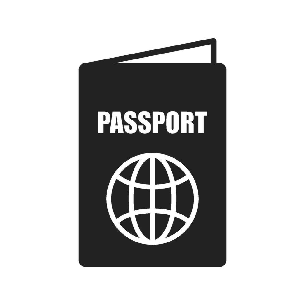 pasaporte icono vector diseño modelo