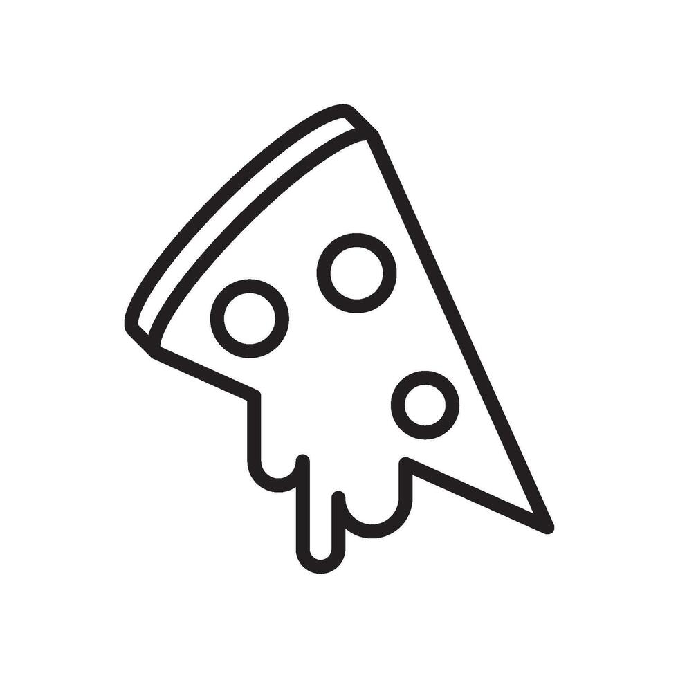 Pizza icono vector diseño plantillas