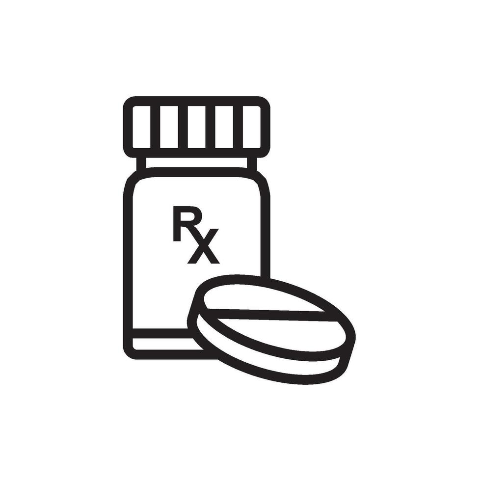 bottle pill icon vector design templates