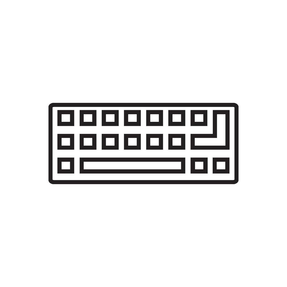 keyboard icon vector design template