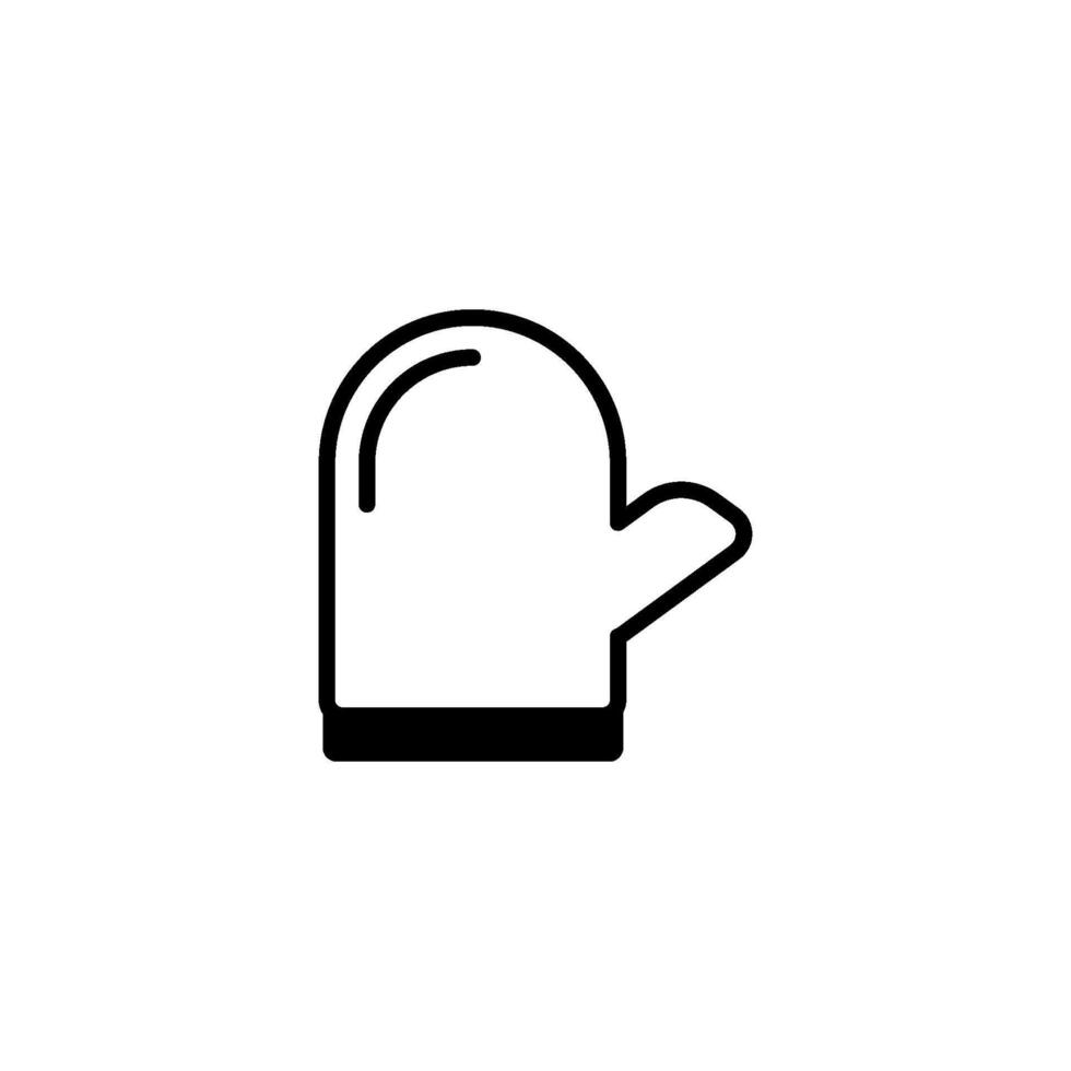 oven mitt icon vector design templates