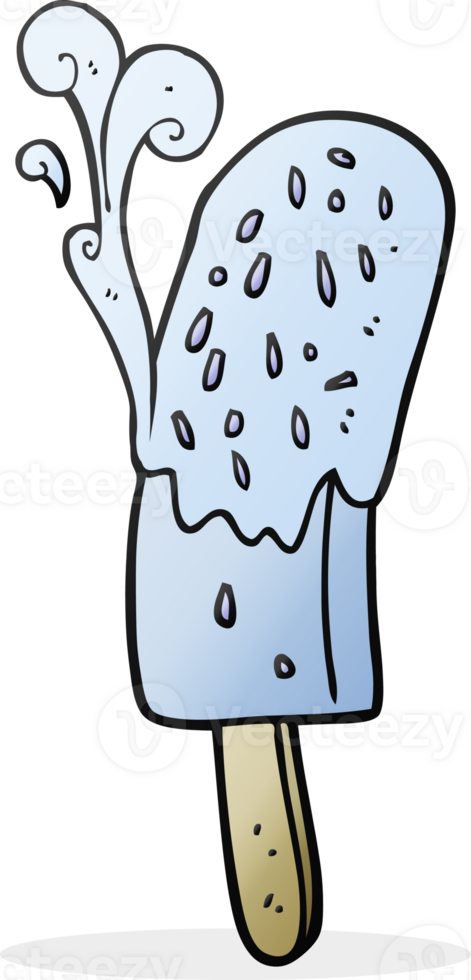 hand drawn cartoon ice lolly png