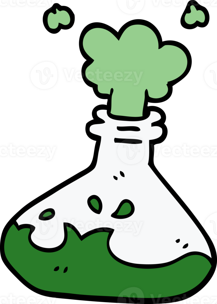 cartoon doodle science experiment png