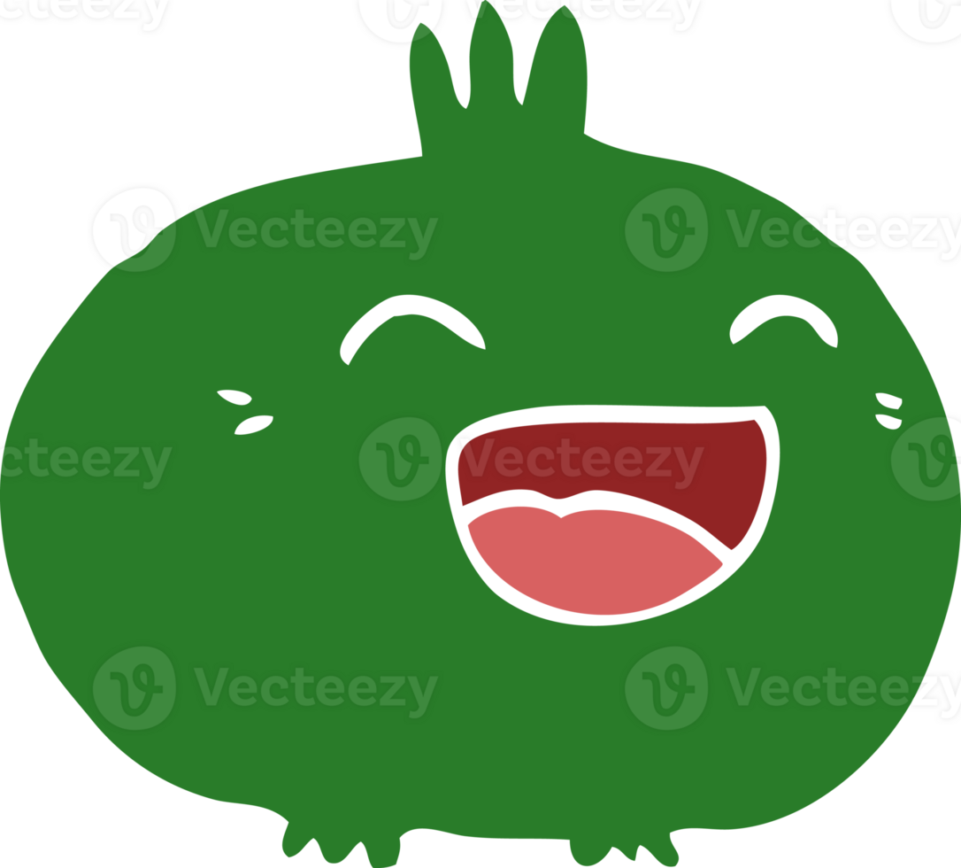 cartoon doodle happy root vegetable png