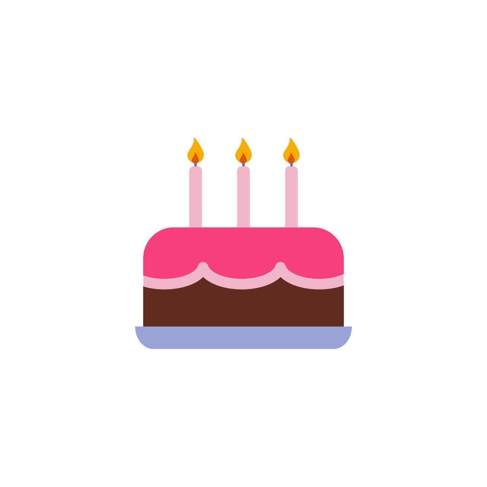 cumpleaños pastel icono vector diseño plantillas