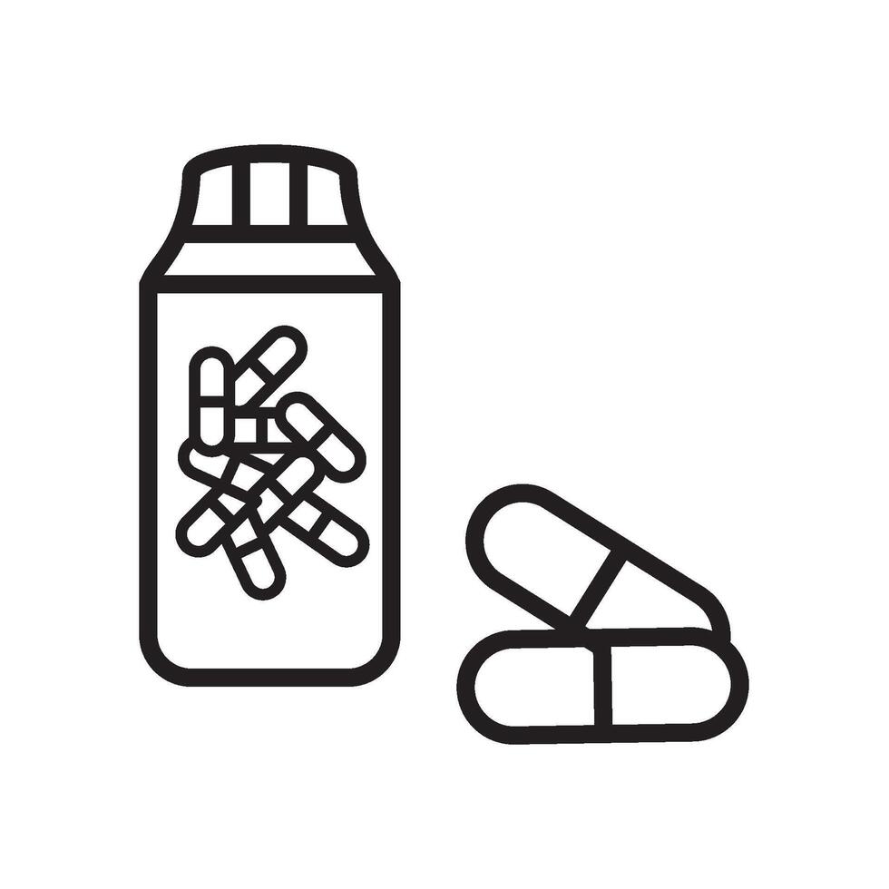 bottle pill icon vector design templates