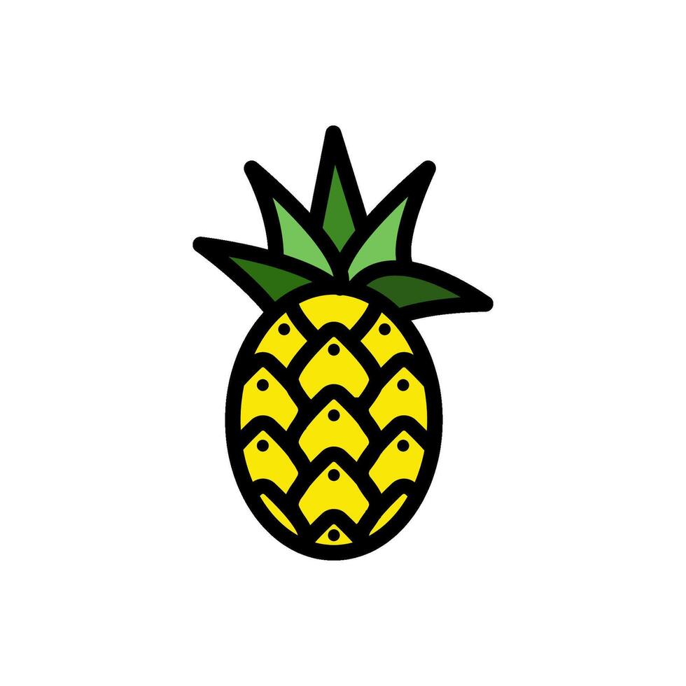 pineapple icon design templates simple vector