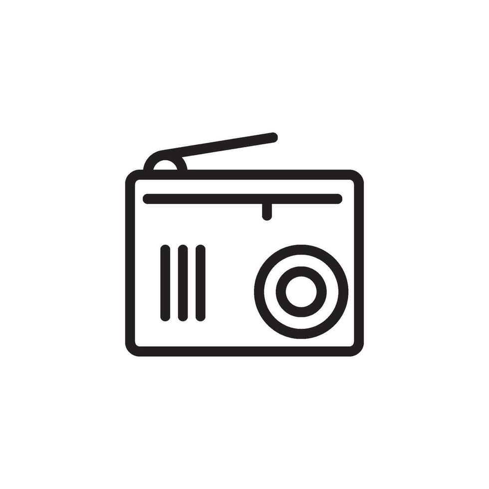 radio icon vector design templates