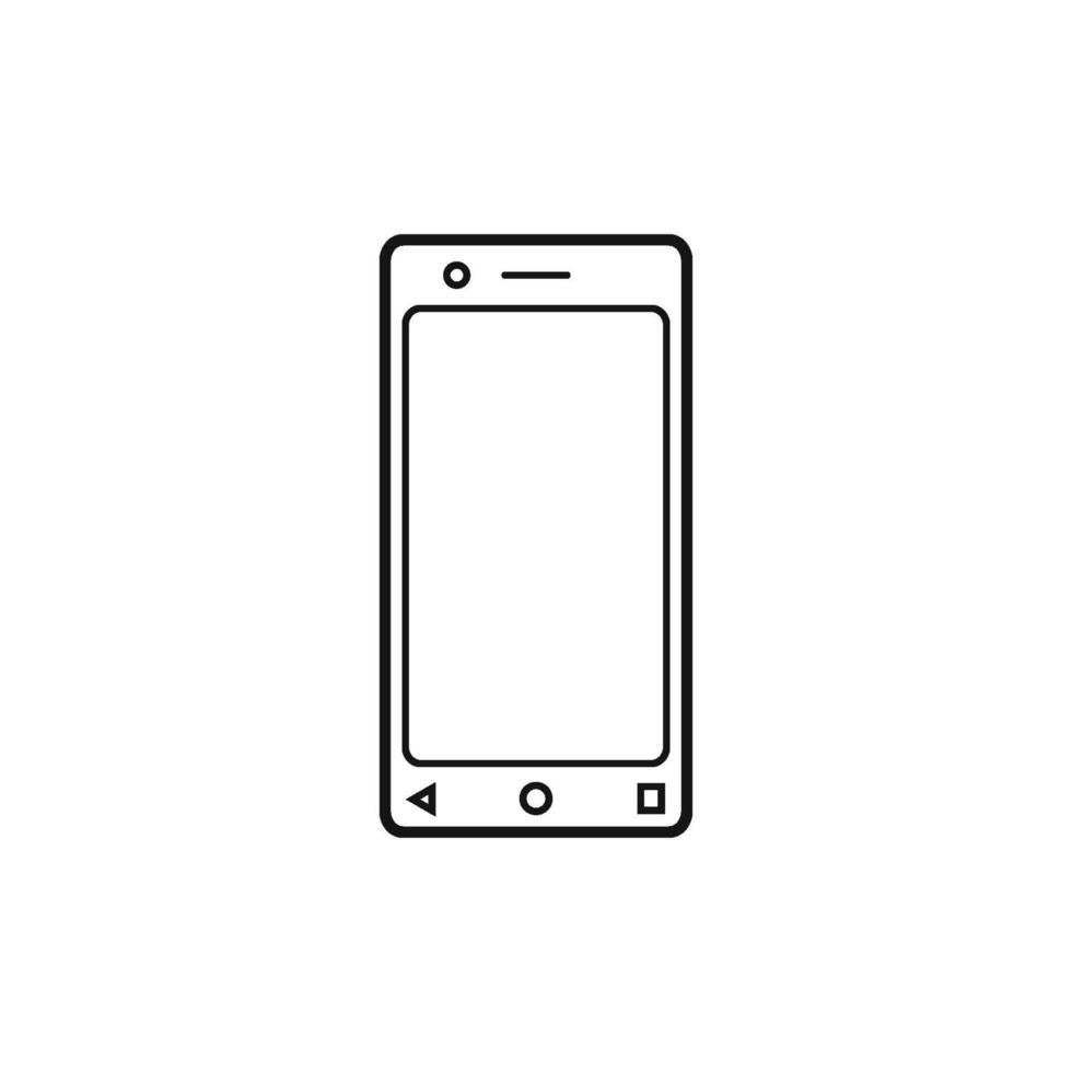 telephone or mobile phone smartphone icon vector design template