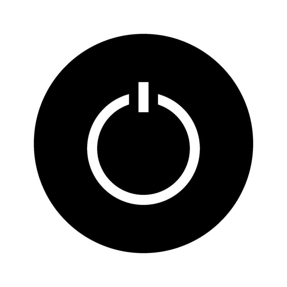electricity power and button icon vector design template