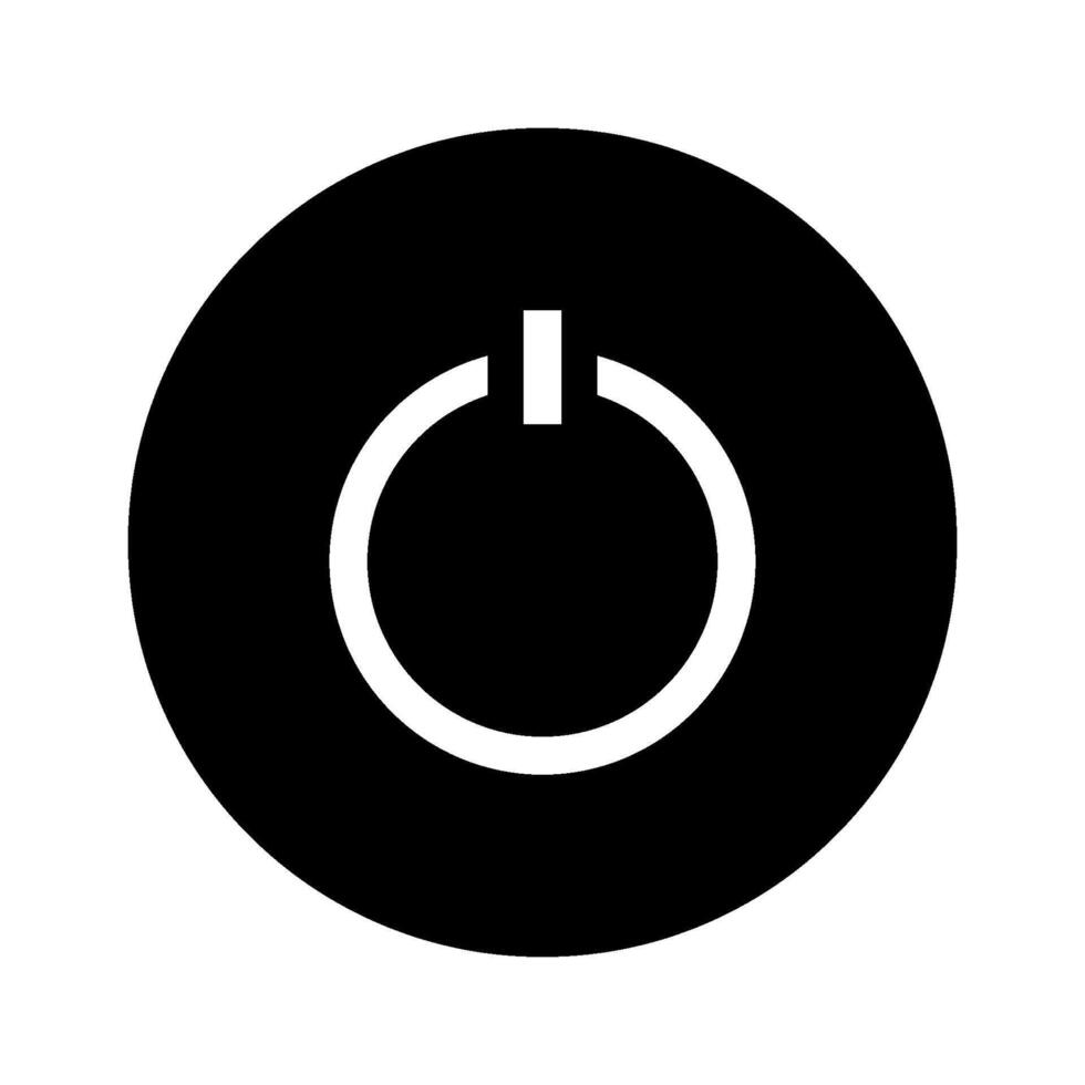 electricity power and button icon vector design template