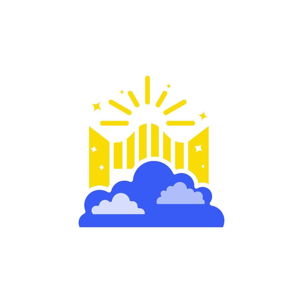 heaven icon vector design templates simple