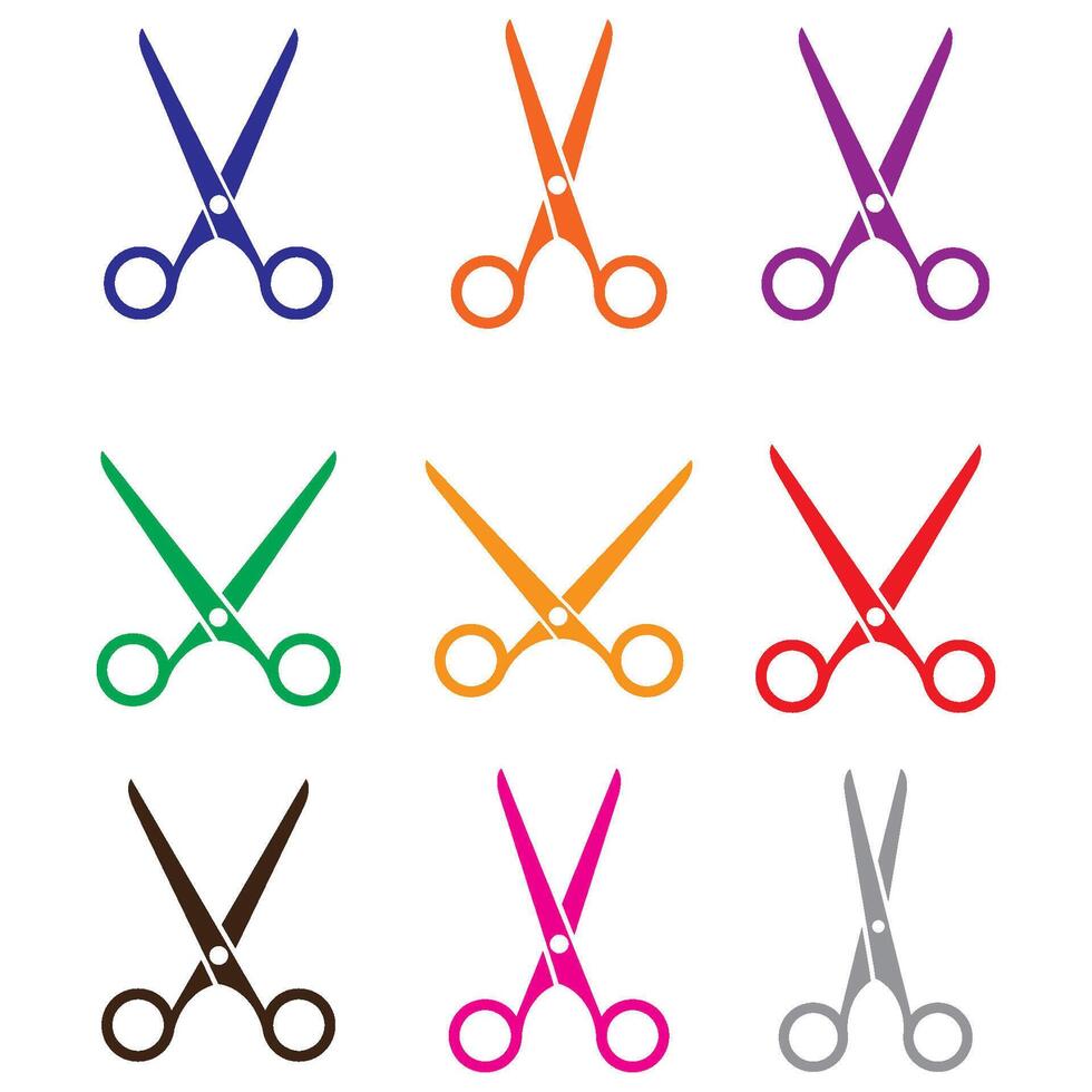 scissor icon vector design templates