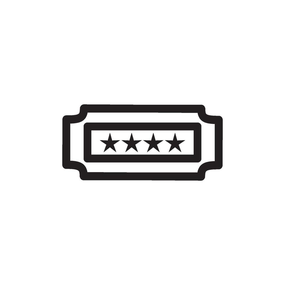 ticket icon vector design templates