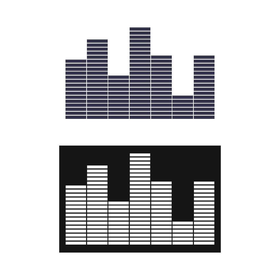 sonido ola y altavoz icono vector diseño modelo