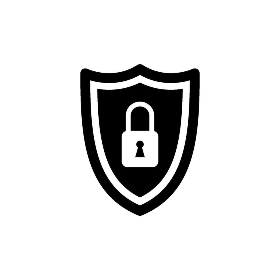 shield and lock Icon Vector Design Template