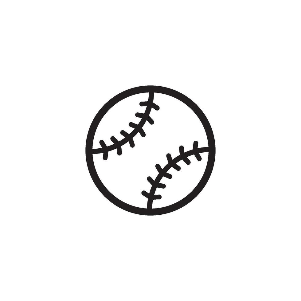 sofbol icono diseño vector plantillas