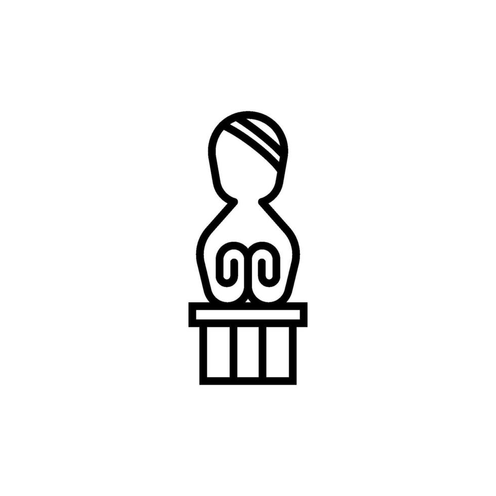 statue icon vector design templates