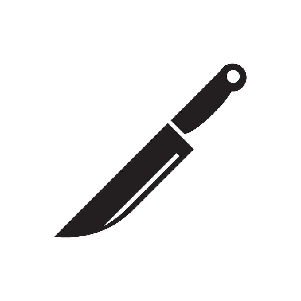 plantilla de diseño de vector de icono de cuchillo