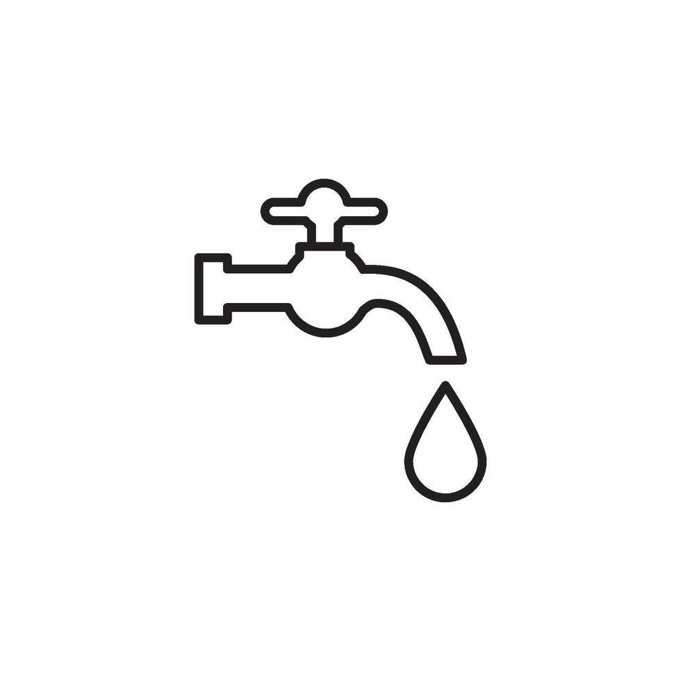 agua grifo icono vector diseño plantillas