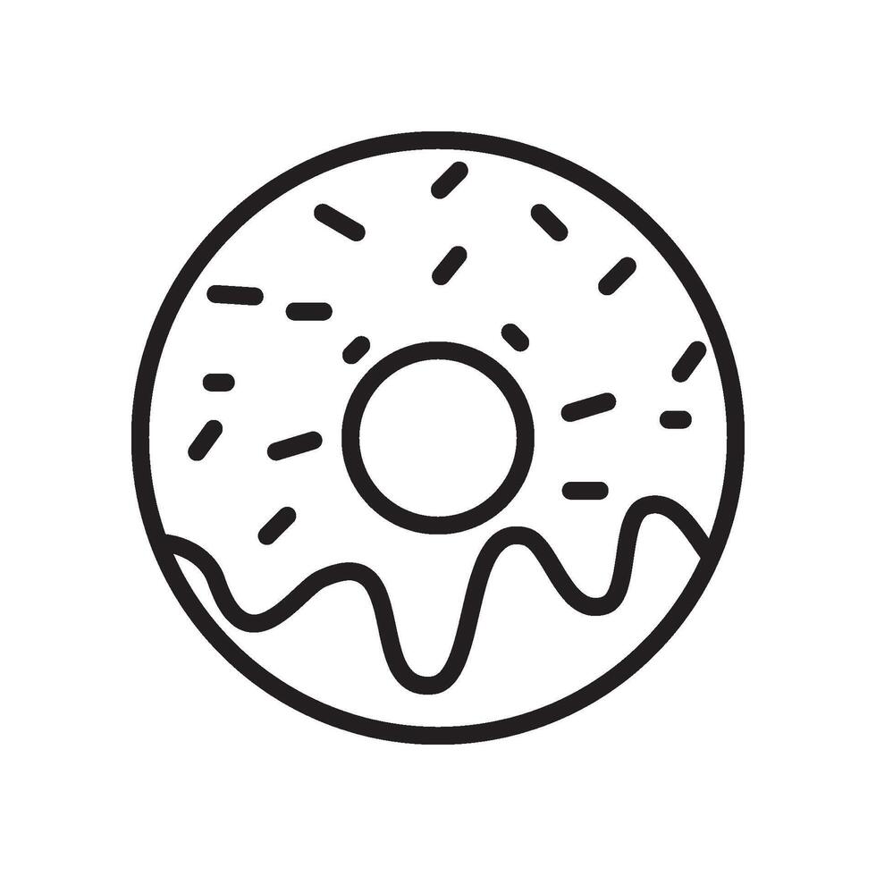 rosquillas icono vector diseño plantillas sencillo