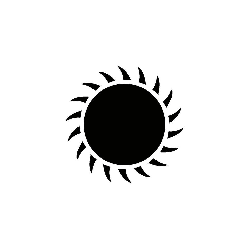 sun icon vector design template