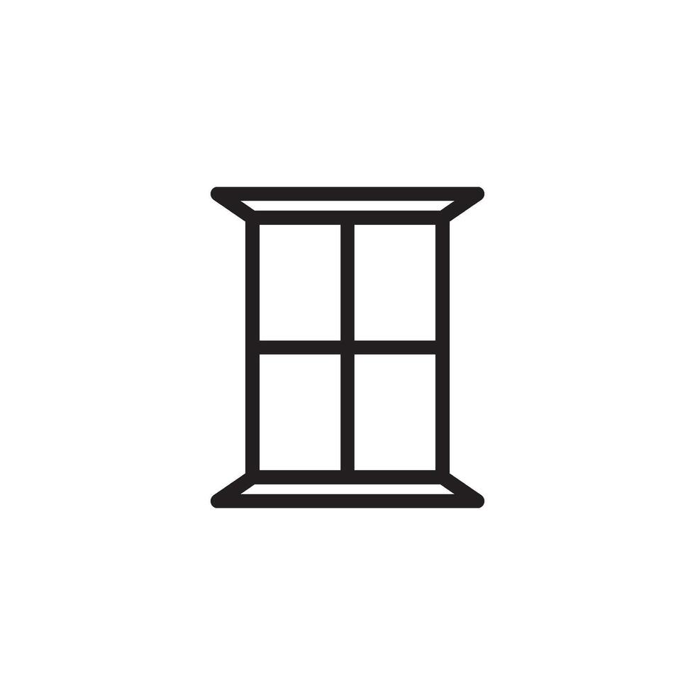 ventana icono diseño vector plantillas