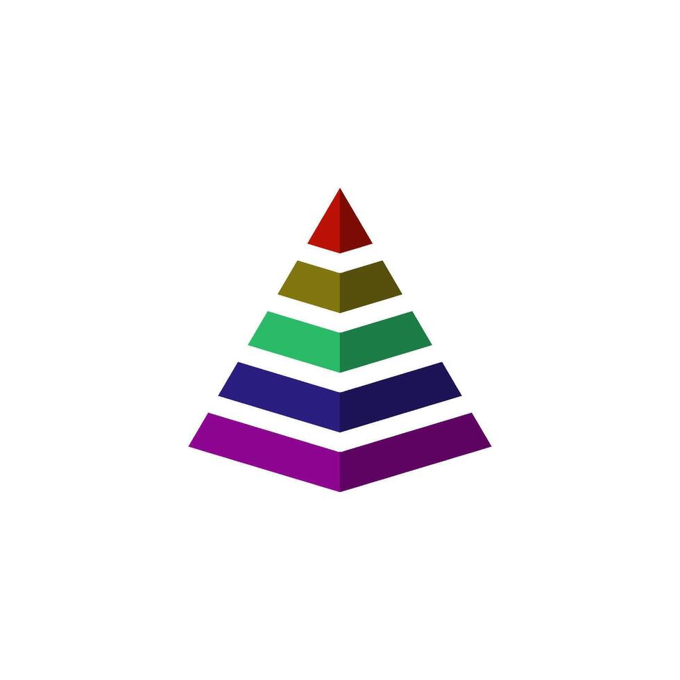 pyramid icon vector design template