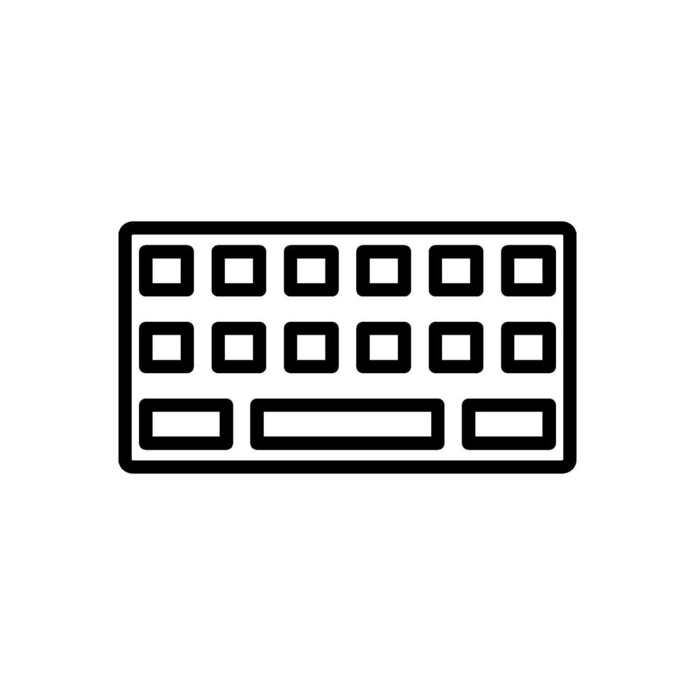 teclado icono vector diseño modelo