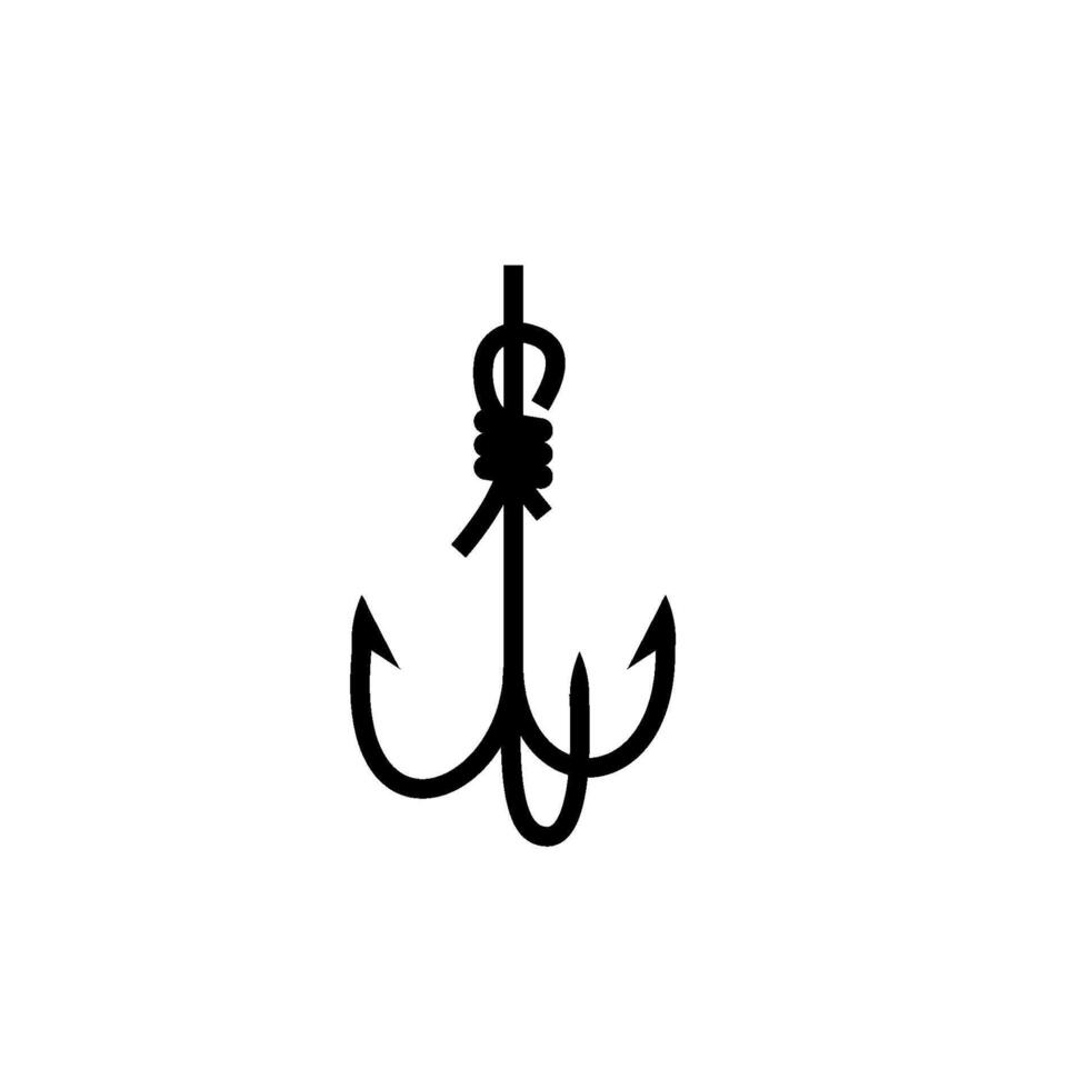 fish hook icon vector design templates
