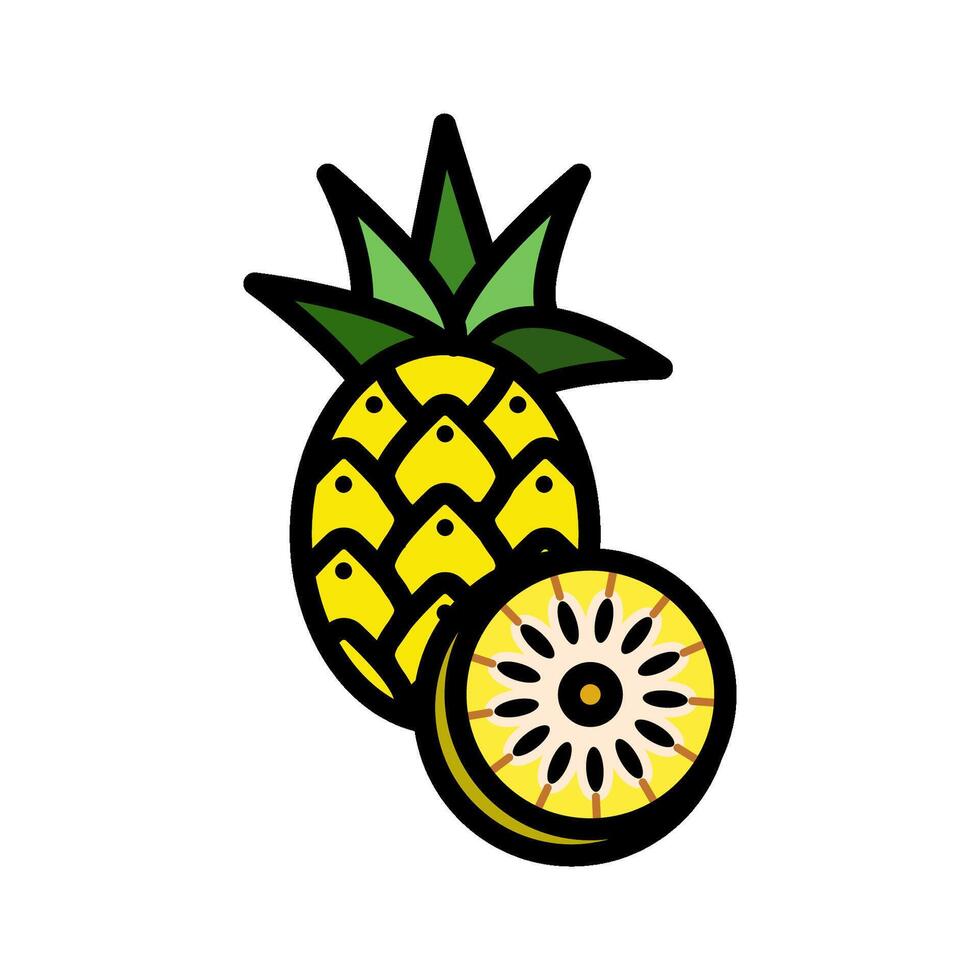 pineapple icon design templates simple vector