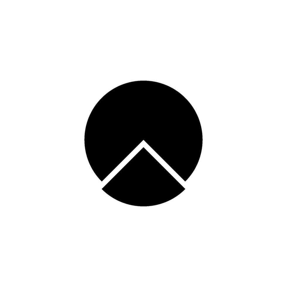 pie chart icon vector design template