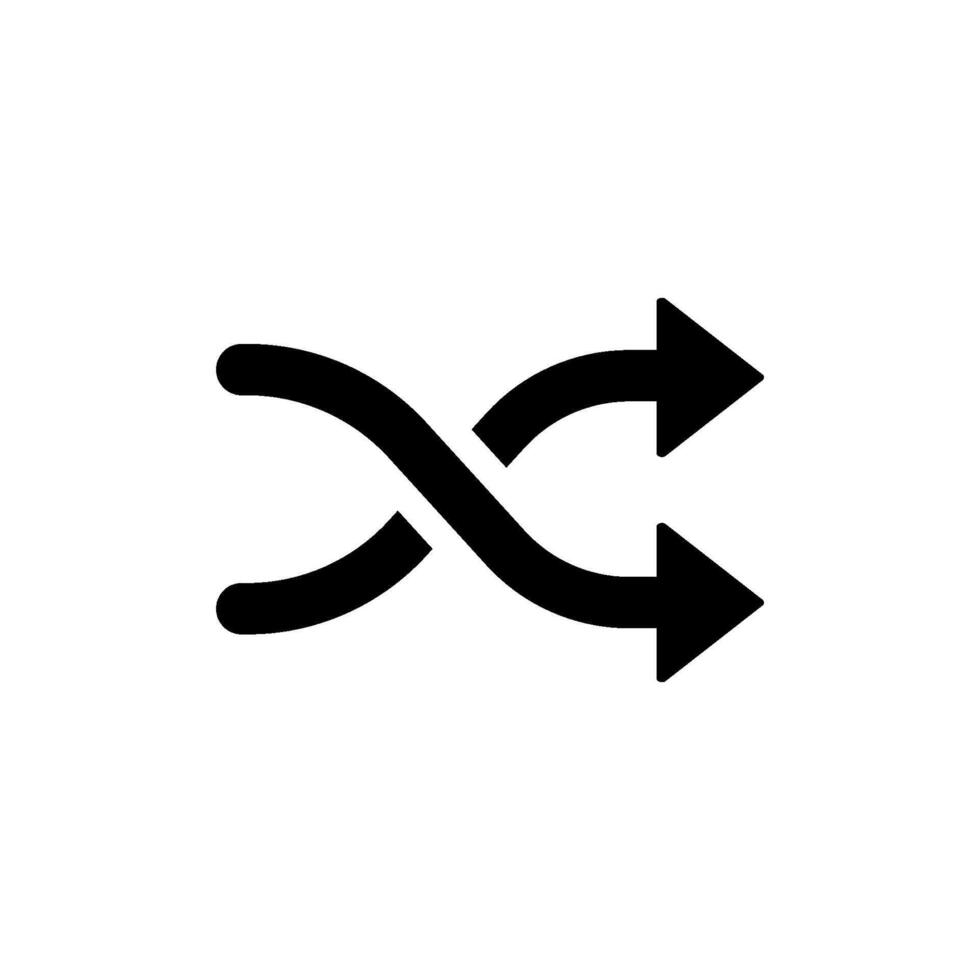 shuffle icon vector design template