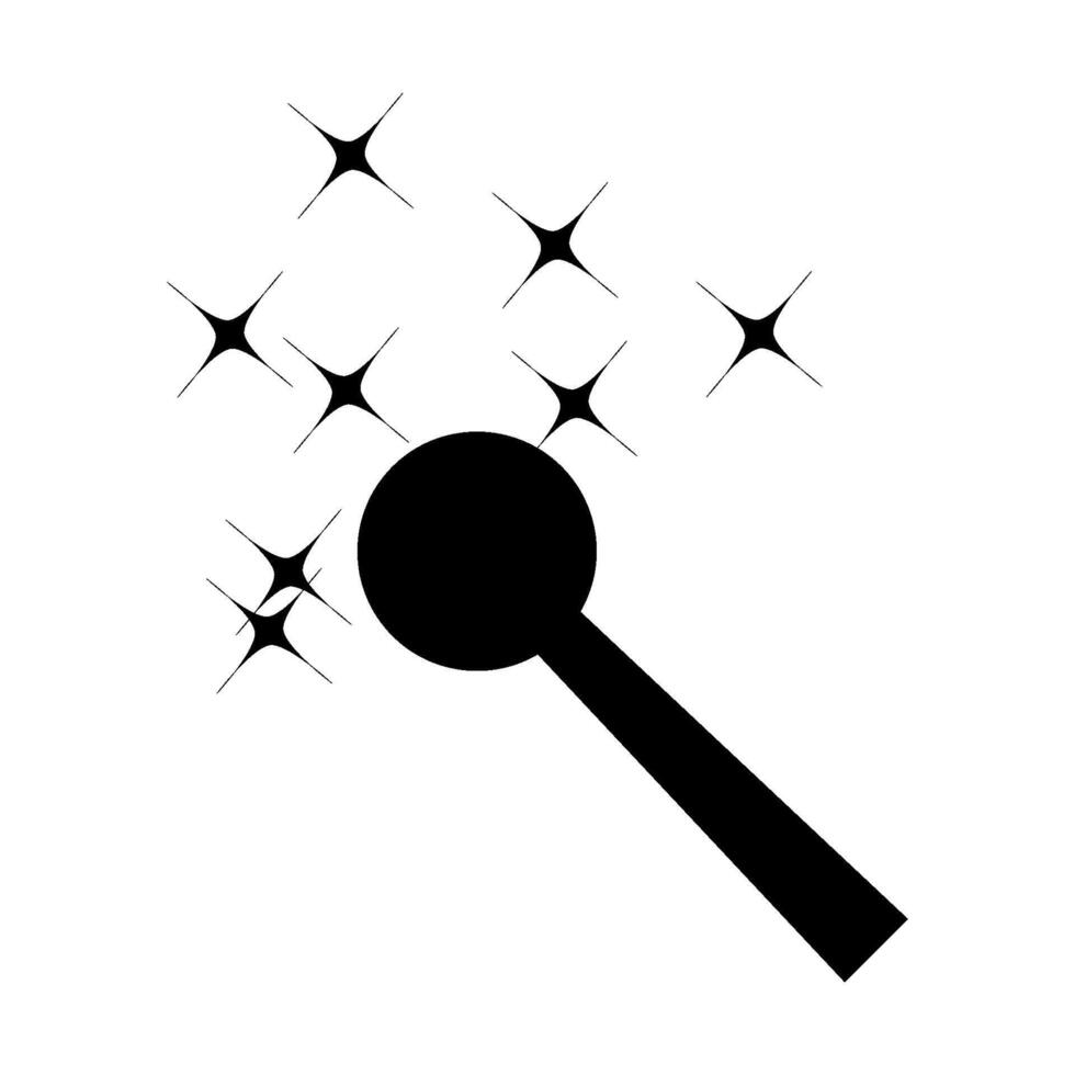 magician stick wizard  icon vector design template