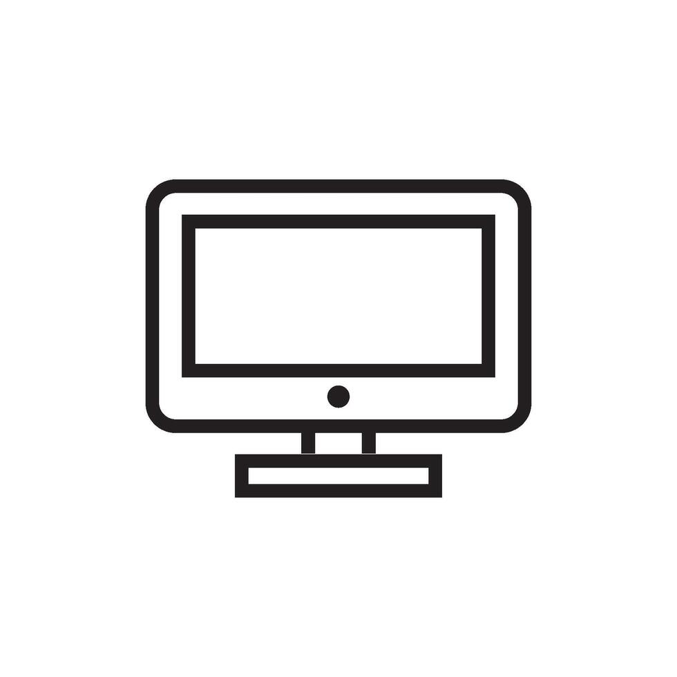 monitor  icon vector design template