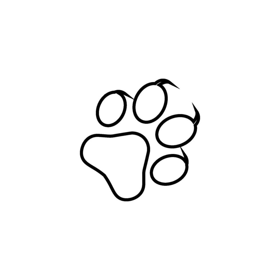 paw icon vector design template